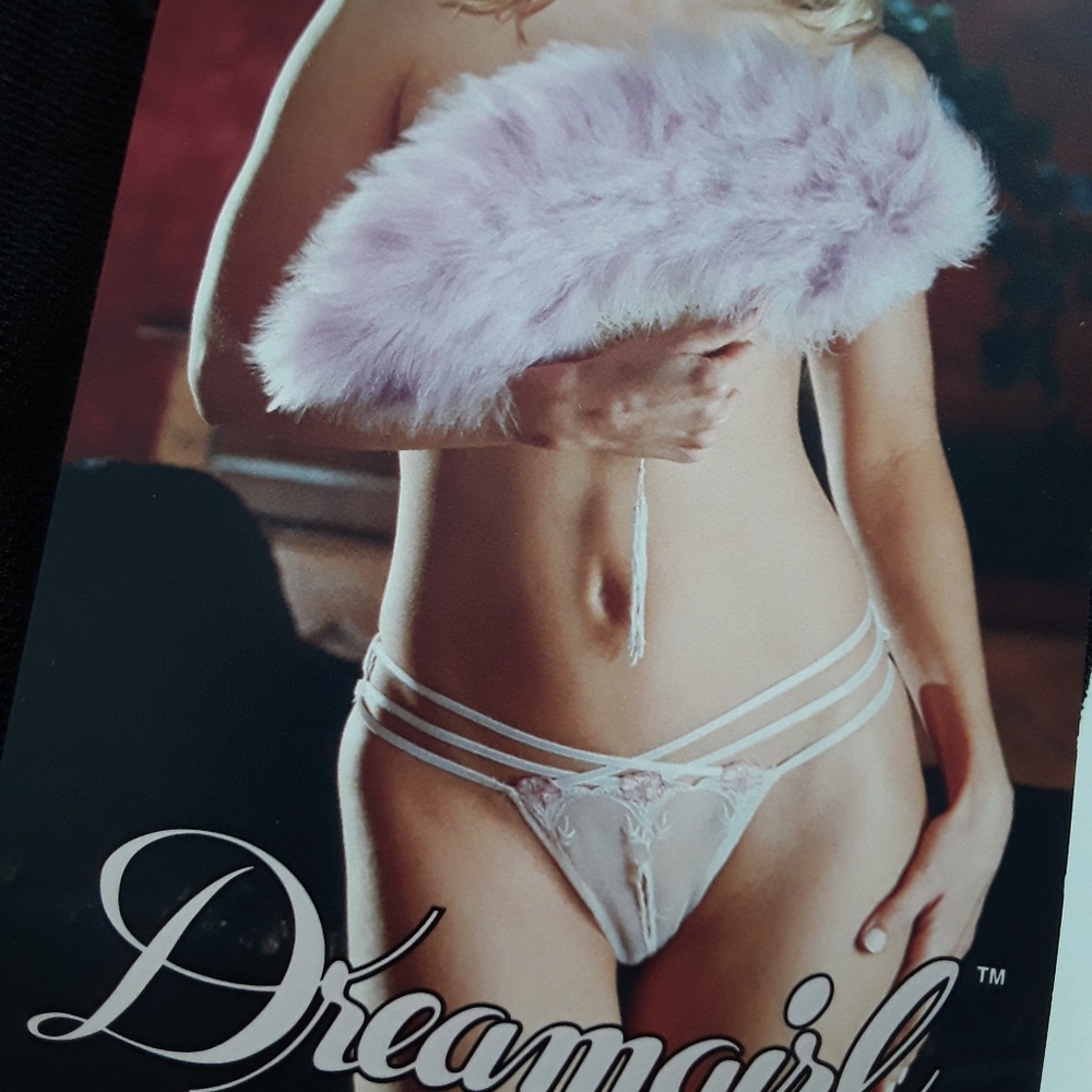 NWT Dreamgirl crotchless thong panties